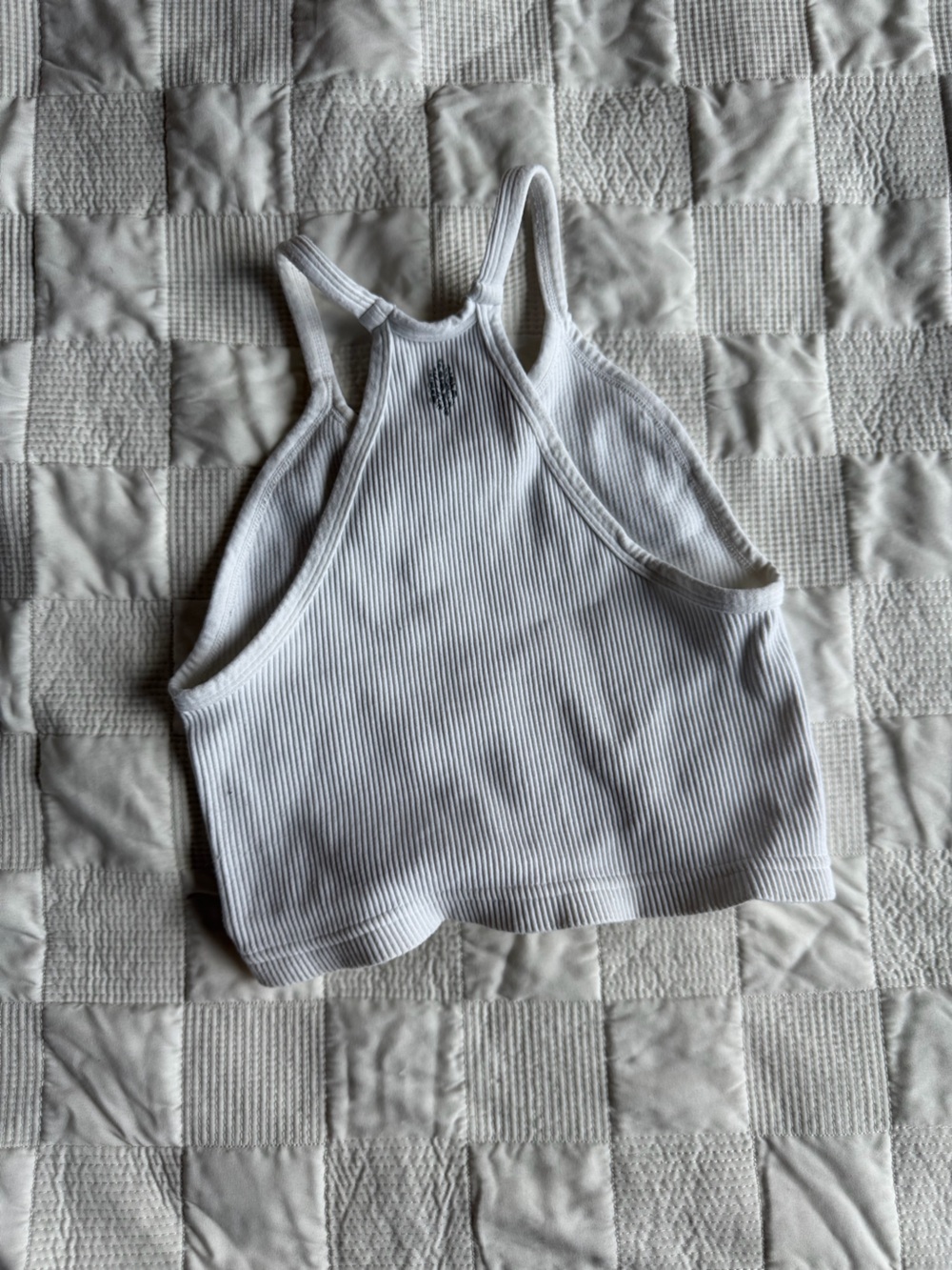 free people happiness runs White Ribbed Tank Top - Picture 2 of 3